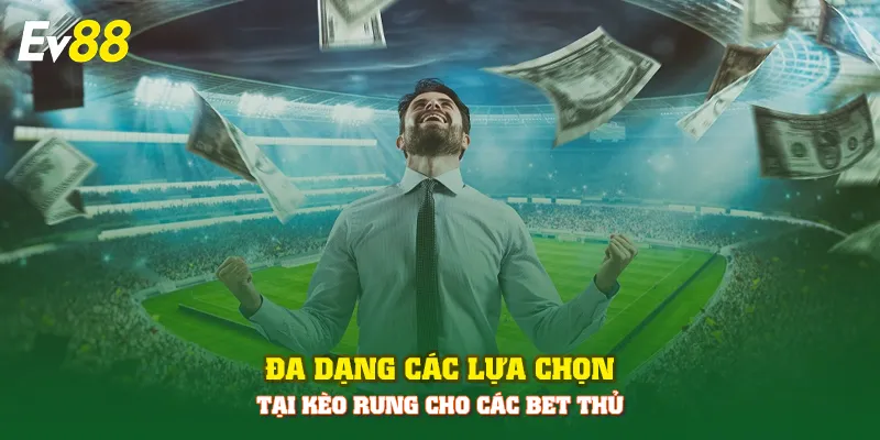 Đa dạng các lựa chọn tại kèo rung cho các bet thủ